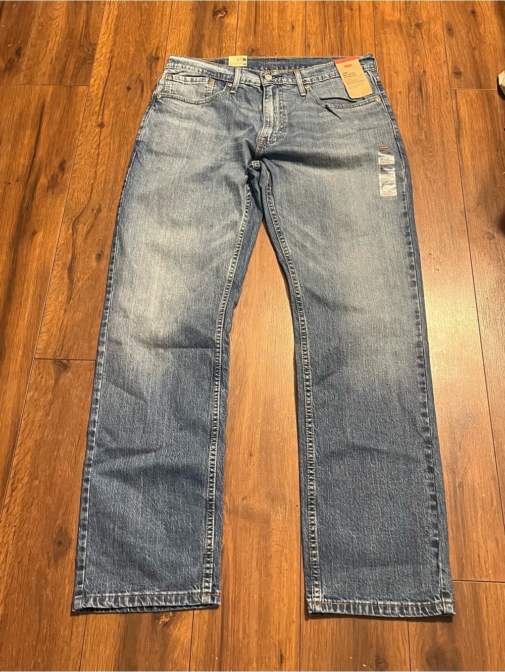 Levi's 559 Straight Leg Jeans in Faded Blue Denim 34x32